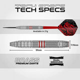 Red Dragon Jonny Clayton SE Brass Steel Tip Darts