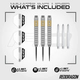 Red Dragon Gian van Veen SE Brass Steel Tip Darts