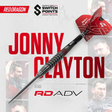 Red Dragon Jonny Clayton RD-ADV SP 90% Tungsten Steel Tip Darts
