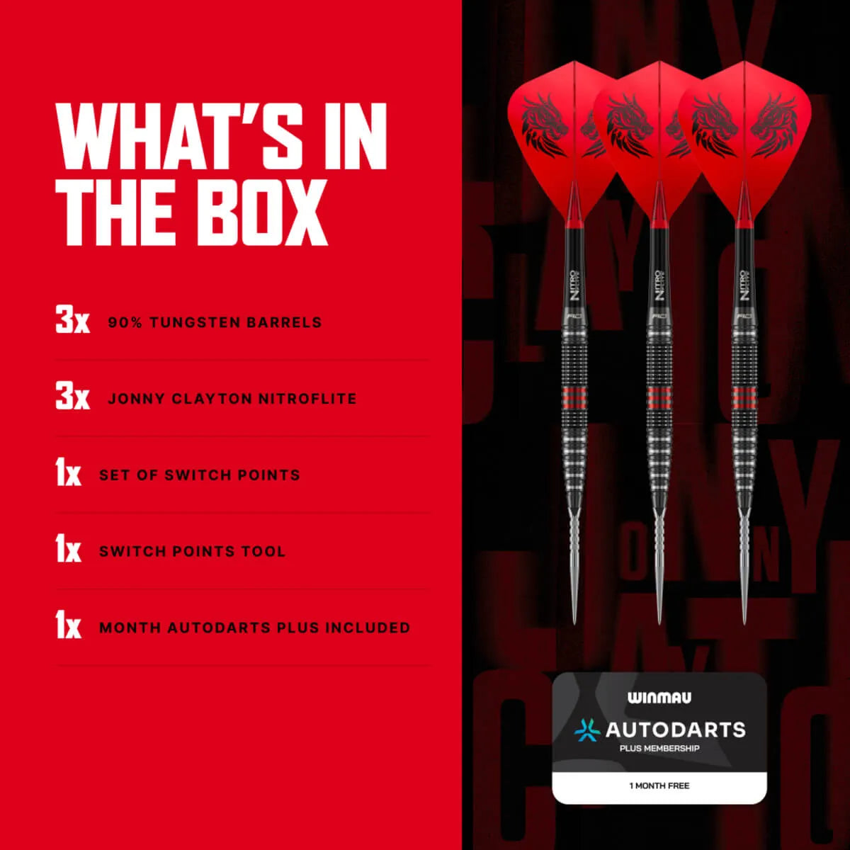 Red Dragon Jonny Clayton RD-PRO SP 90% Tungsten Steel Tip Darts