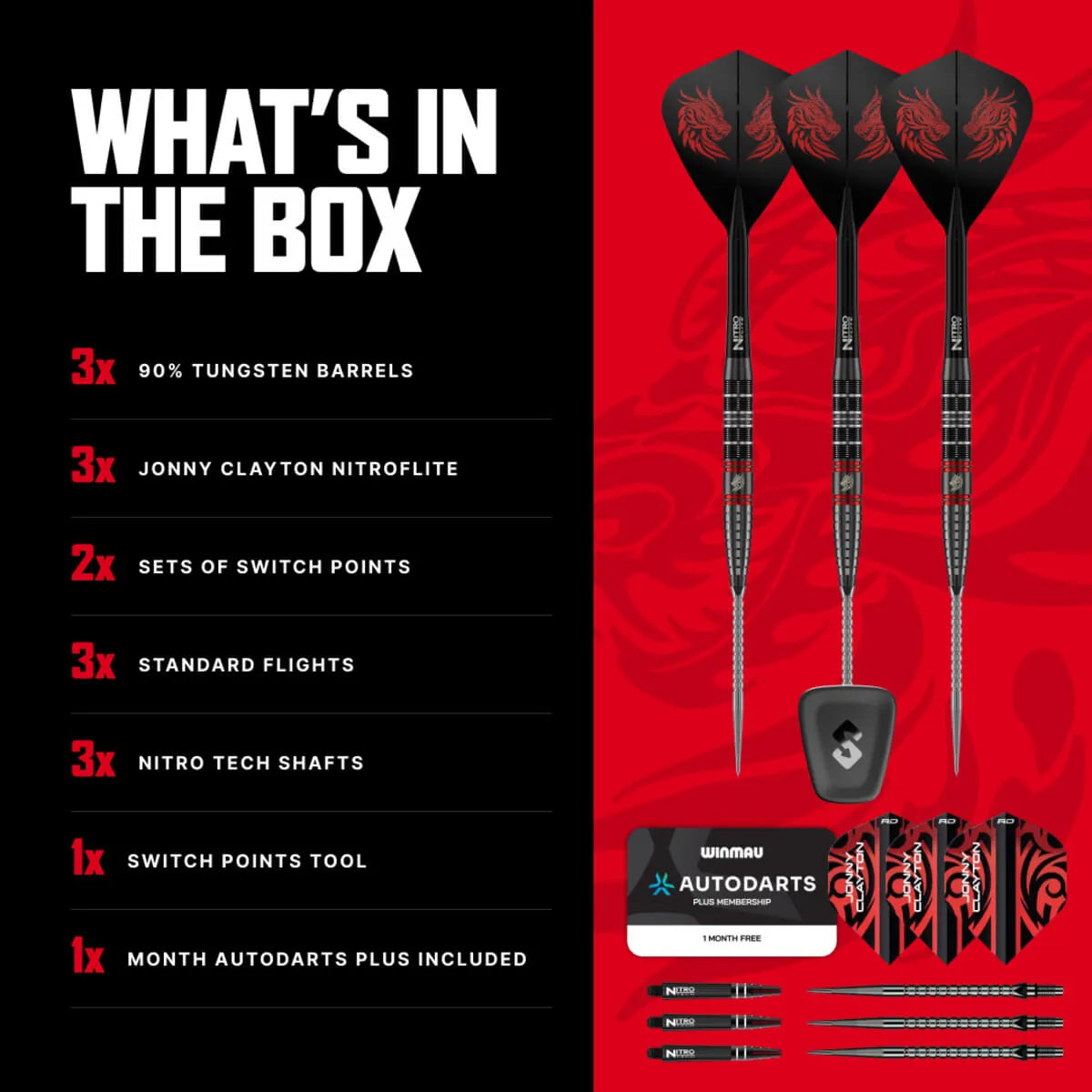Red Dragon Jonny Clayton RD-ULTRA SP 90% Tungsten Steel Tip Darts PRE-ORDER