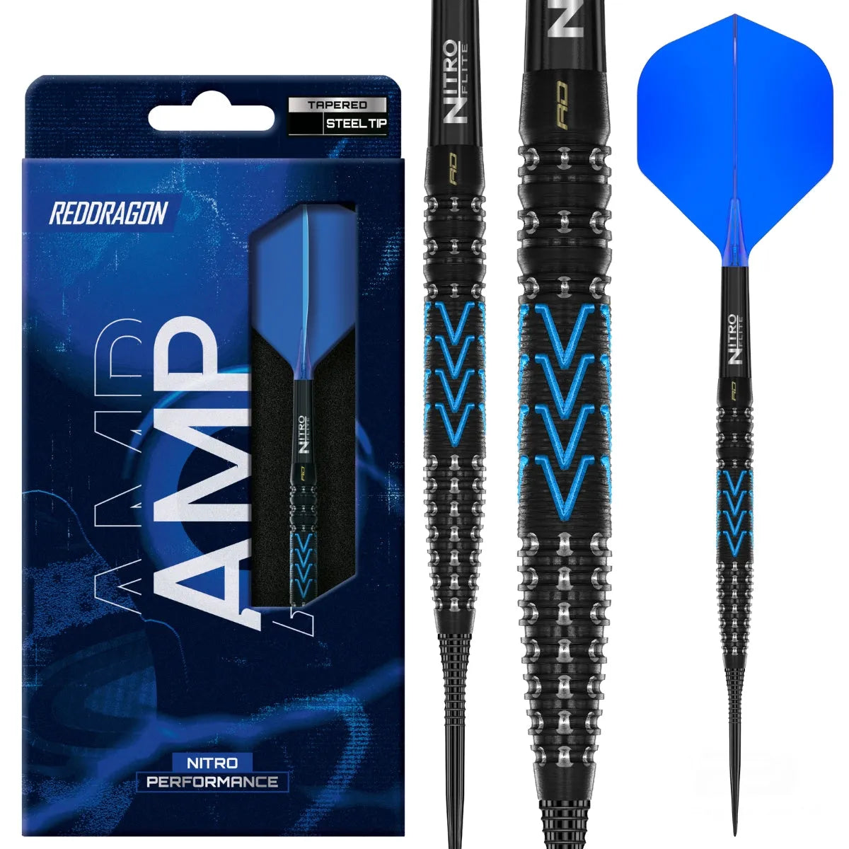 Red Dragon Amp Tapered 90% Tungsten Steel Tip Darts