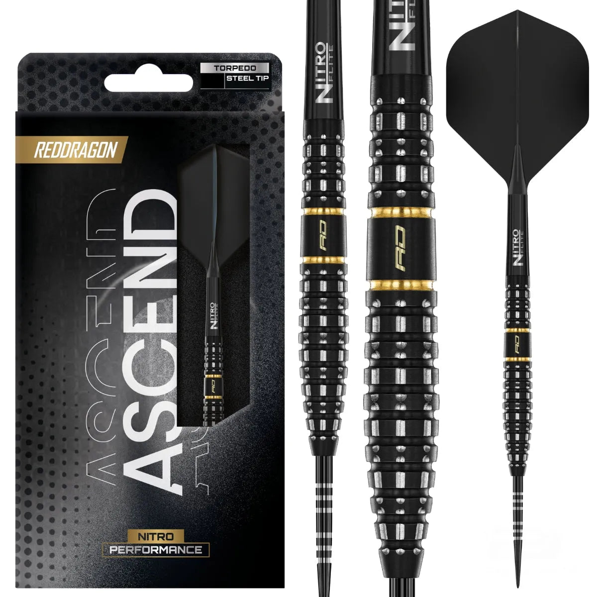Red Dragon Ascend Torpedo 90% Tungsten Steel Tip Darts