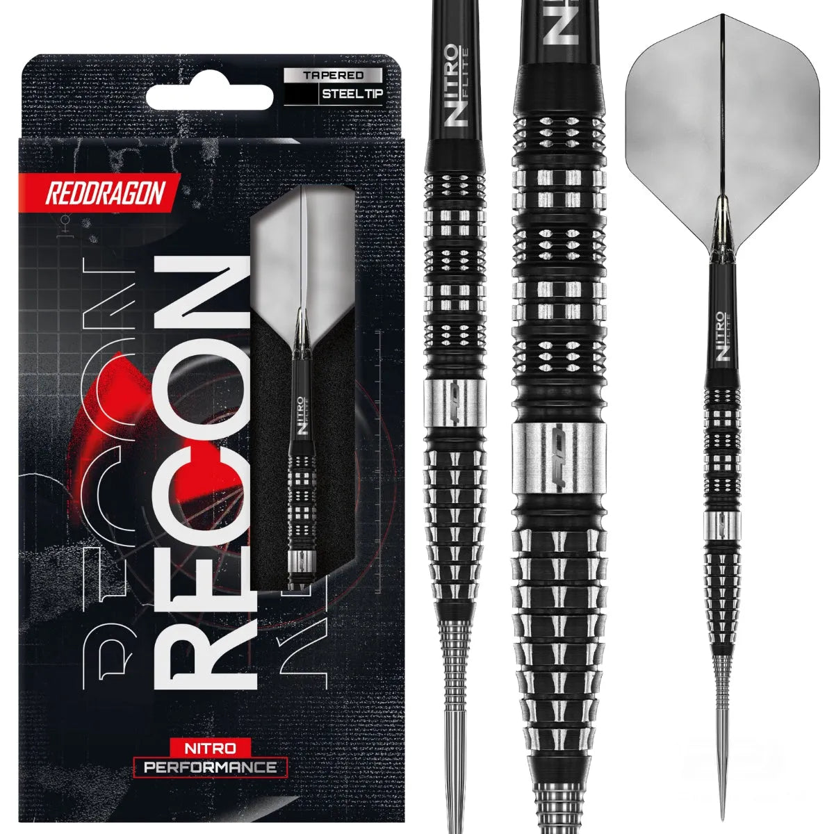 Red Dragon Recon Tapered 90% Tungsten Steel Tip Darts