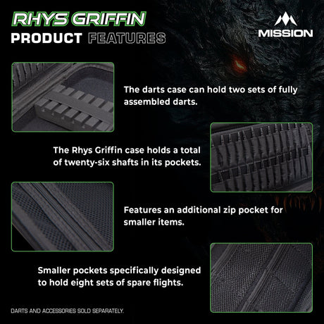 Mission Darts Players- EVA Dart Case - Rhys Griffin - view 4