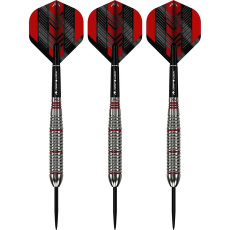Mission Rogue Darts - Steel Tip - Brass - Silver & Red Coated - view 2