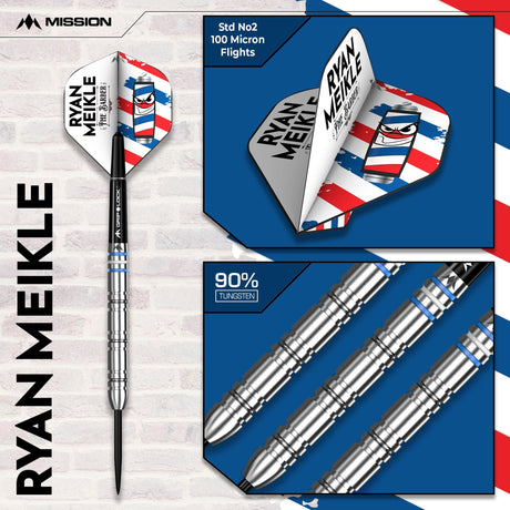 Mission Ryan Meikle Darts - Steel Tip - 90% Tungsten - view 5