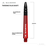 *Mission Sabre Shafts - Polycarbonate Dart Stems - Red - Black Top - view 9
