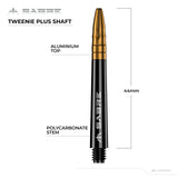 *Mission Sabre Shafts - Polycarbonate Dart Stems - Black - Gold Top - view 6