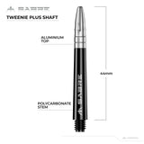 *Mission Sabre Shafts - Polycarbonate Dart Stems - Black - Silver Top - view 6
