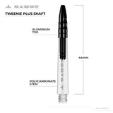 *Mission Sabre Shafts - Polycarbonate Dart Stems - Clear - Black Top - view 6
