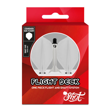 Flight Deck Clear One Piece Dart Flight and Shaft System by Shot - view 4