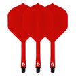 Flight Deck Red One Piece Dart Flight and Shaft System by Shot