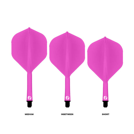 Flight Deck Pink One Piece Dart Flight and Shaft System by Shot - view 3