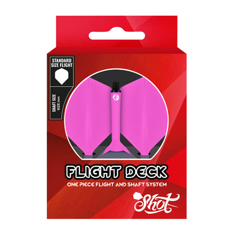 Flight Deck Pink One Piece Dart Flight and Shaft System by Shot - view 6