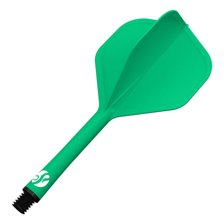 Flight Deck Green One Piece Dart Flight and Shaft System by Shot - view 2