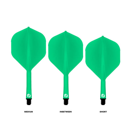 Flight Deck Green One Piece Dart Flight and Shaft System by Shot - view 3