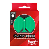 Flight Deck Green One Piece Dart Flight and Shaft System by Shot - view 5