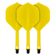 Flight Deck Yellow One Piece Dart Flight and Shaft System by Shot