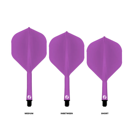 Flight Deck Purple One Piece Dart Flight and Shaft System by Shot - view 3