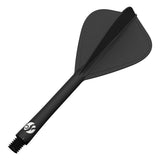 Shot Flight Deck One Piece Dart Flight and Shaft System Black Kite - view 3