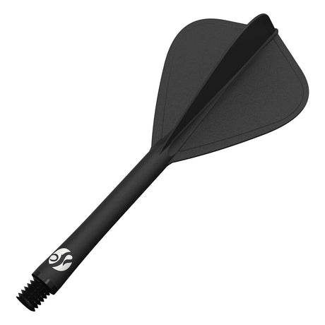 Shot Flight Deck One Piece Dart Flight and Shaft System Black Kite - view 3