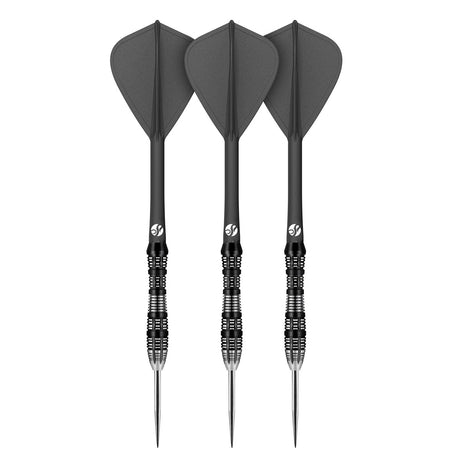 Shot Flight Deck One Piece Dart Flight and Shaft System Black Kite - view 4