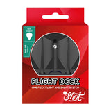 Shot Flight Deck One Piece Dart Flight and Shaft System Black Kite - view 5