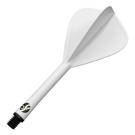 Shot Flight Deck One Piece Dart Flight and Shaft System White Kite - view 3