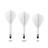 Shot Flight Deck One Piece Dart Flight and Shaft System White Kite - view 2