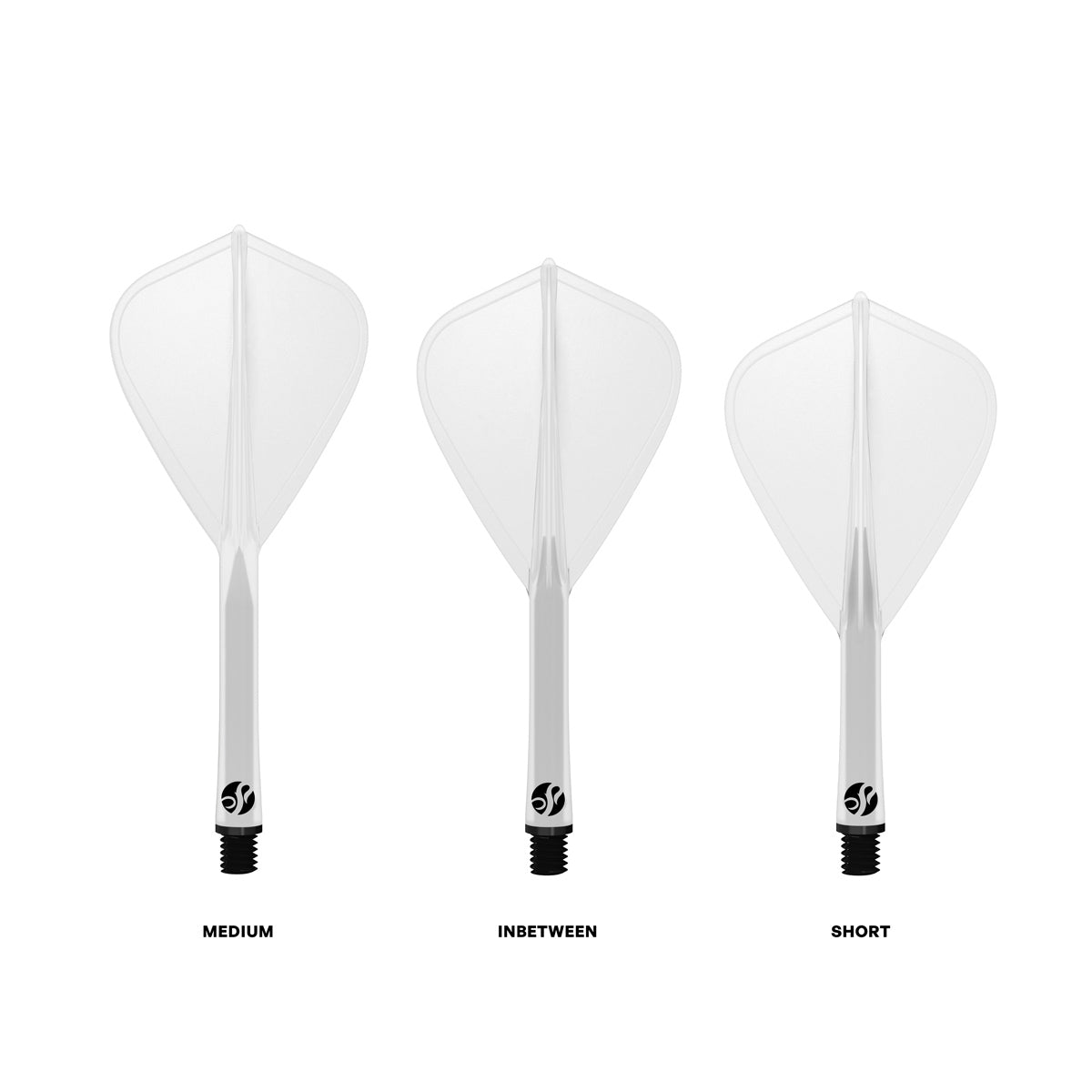 Shot Flight Deck One Piece Dart Flight and Shaft System Clear Kite - view 2
