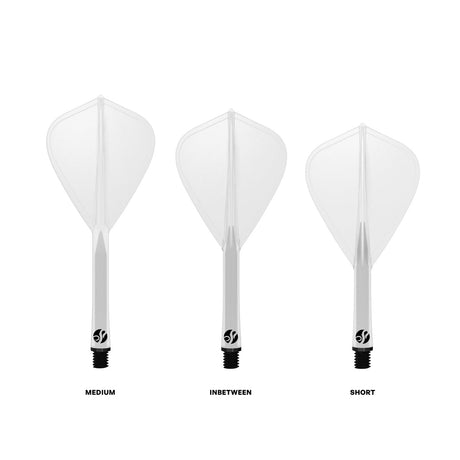 Shot Flight Deck One Piece Dart Flight and Shaft System Clear Kite - view 2