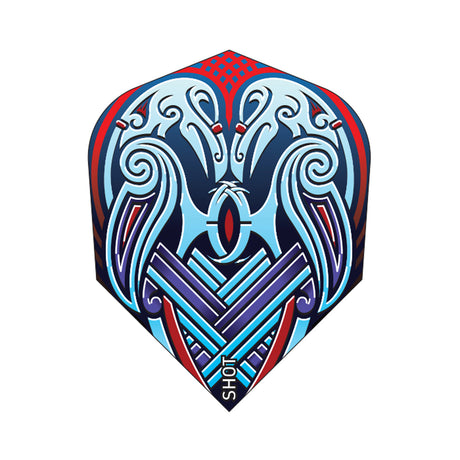 Viking Raven Dart Flight No6 Standard Blue by Shot