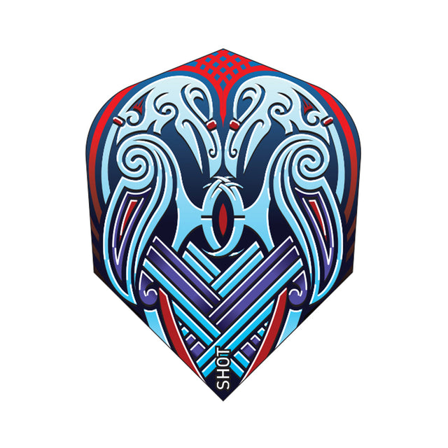 Viking Raven Dart Flight No6 Standard Blue by Shot