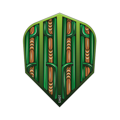 Warrior Rutene Green No6 Dart Flights by Shot