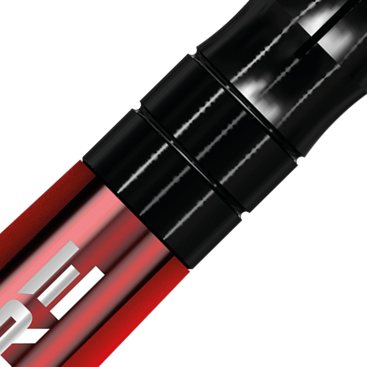 *Mission Sabre Shafts - Polycarbonate Dart Stems - Red - Black Top - view 11
