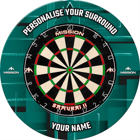 Mission Dartboard Surround - Heavy Duty - Design Collection - Vision Green - view 3