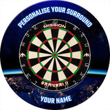 Mission Dartboard Surround - Heavy Duty - Design Collection - Earth at Night - view 3