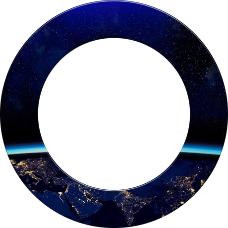 Mission Dartboard Surround - Heavy Duty - Design Collection - Earth at Night - view 2