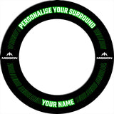 Mission Dartboard Surround - Heavy Duty - Design Collection - Green Reach