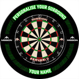 Mission Dartboard Surround - Heavy Duty - Design Collection - Green Reach - view 3