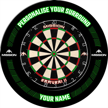Mission Dartboard Surround - Heavy Duty - Design Collection - Green Reach - view 3