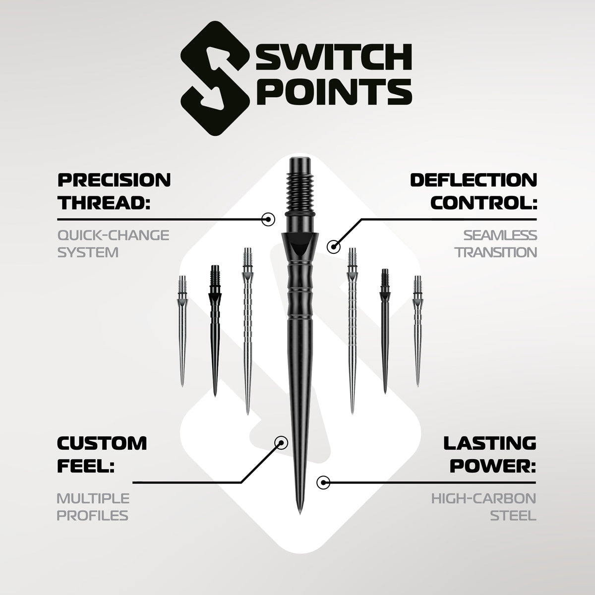 Winmau Switch Point Smooth - view 6