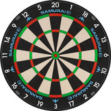 Mission Samurai 3 Dartboard - Professional - Knife Wire - Black Number Ring