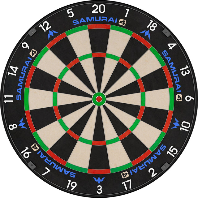 Mission Samurai 4 Dartboard - Professional - Knife Wire - White Spider