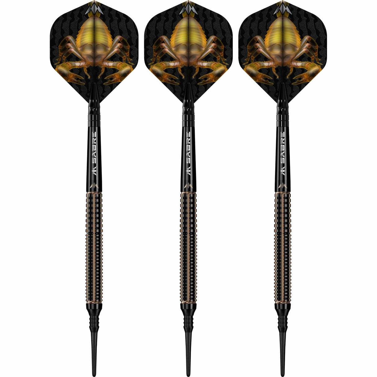 Mission Scorpion Darts - Soft Tip - 90% Tungsten - Black & Gold Electro - view 2