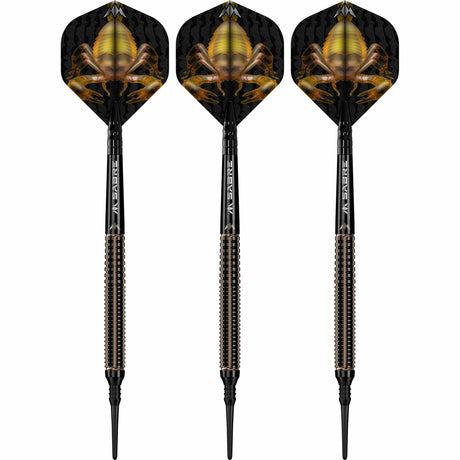 Mission Scorpion Darts - Soft Tip - 90% Tungsten - Black & Gold Electro - view 2