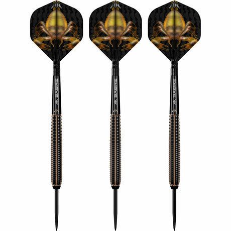 Mission Scorpion Darts - Steel Tip - 90% Tungsten - Black & Gold Electro - view 2