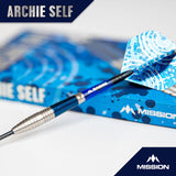 Mission Archie Self Darts - Steel Tip - 90% Tungsten - Blue & Silver - view 2