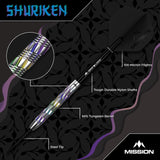 Mission Shuriken Darts - Steel Tip - 90% Tungsten - view 2